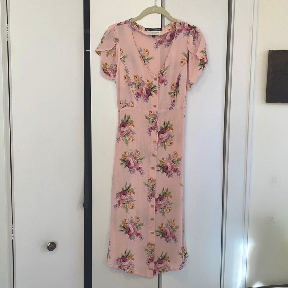 Betsey Johnson Floral Silk Dress